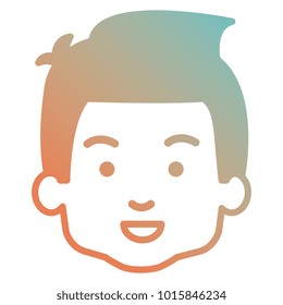 cute and little boy head