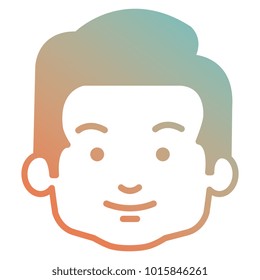 cute and little boy head