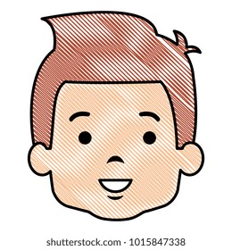 cute and little boy head