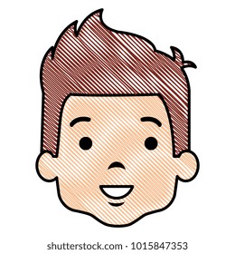 cute and little boy head