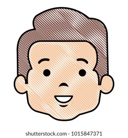 cute and little boy head