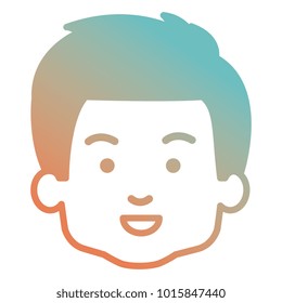 cute and little boy head