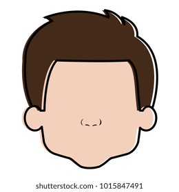 cute and little boy head
