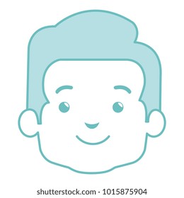 cute and little boy head