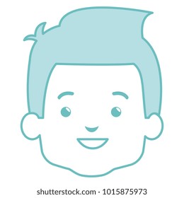 cute and little boy head