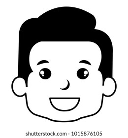 cute and little boy head