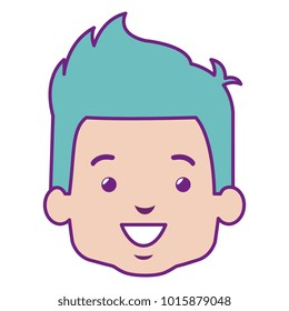 cute and little boy head