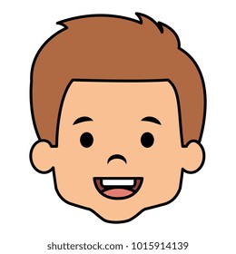 cute and little boy head