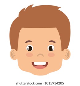 cute and little boy head