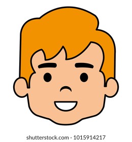 cute and little boy head