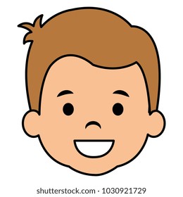 cute and little boy head