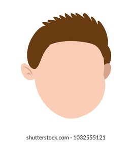 cute and little boy head