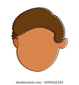 cute and little boy head