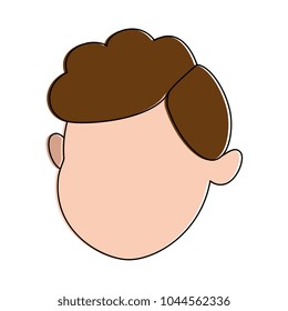 cute and little boy head