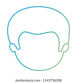 cute and little boy head character