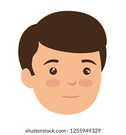 monito personaje de cabeza de niño