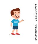 cute little boy measure length using foot step