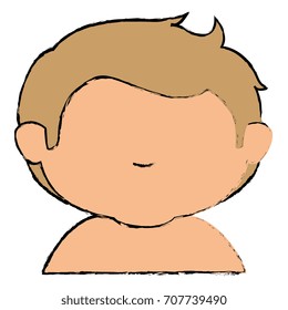 cute little boy shirtless character