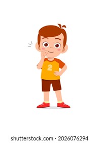 cute little boy show zip mouth pose expression