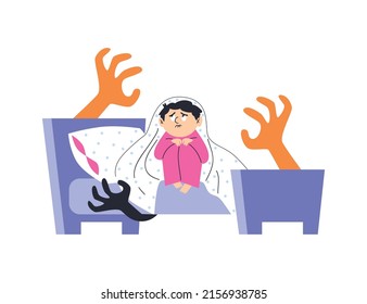 1,674 Kid scared bedroom Images, Stock Photos & Vectors | Shutterstock