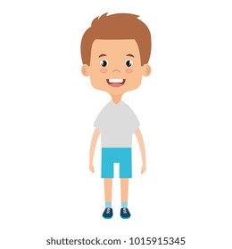cute and little boy vector illustration design