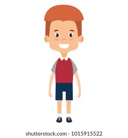 cute and little boy vector illustration design