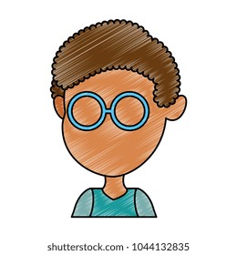 cute and little boy vector illustration design