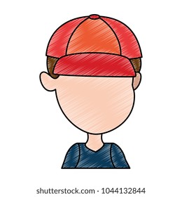 cute and little boy vector illustration design