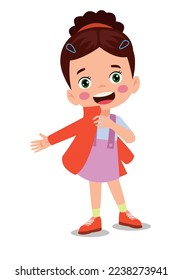 Cute little boy wearing clothes get dressed daily routine activity