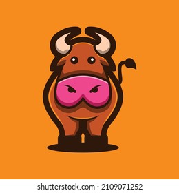 cute little buffalo, buffalo animal, buffalo design svg