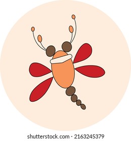 cute little bug with light background