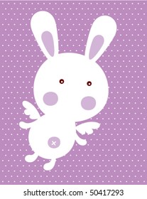 cute little bunny angel