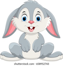 Cute little bunny cartoon 