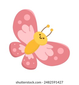 Cute little butterfly fly away