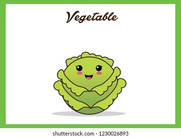 cute little cabbage character is ready for your Design!