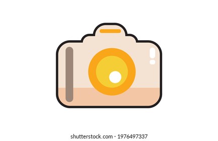 A cute little camera with beautiful colors.