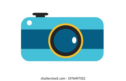 A cute little camera with beautiful colors.