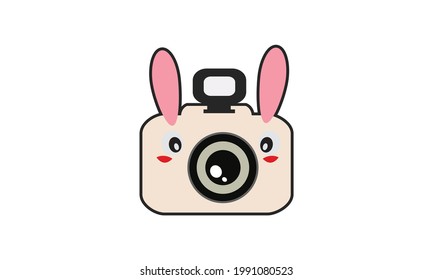 A cute little camera with beautiful colors.