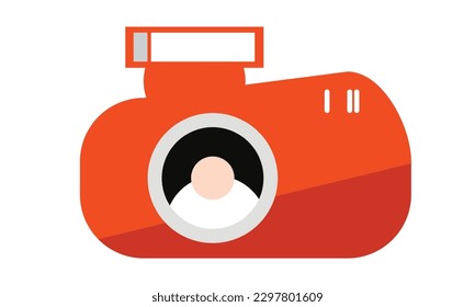 A cute little camera with beautiful colors.