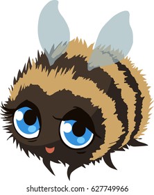 Cute little cartoon bee