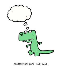 cute little cartoon dinosaur