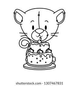 cute little cat character