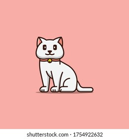 Cute of Little Cat Illustration