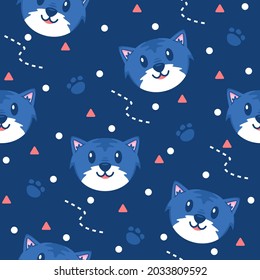 Cute little cat pattern illustrations.