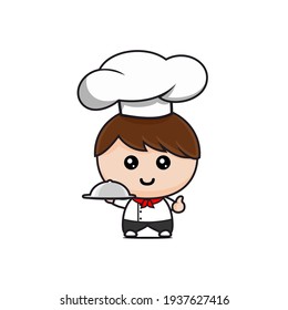 Cute Little Chef Vector Design