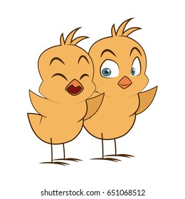 cute little chick baby animal bird cartoon