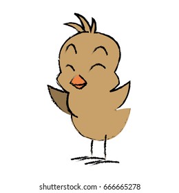 cute little chick baby animal bird cartoon