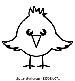 cute little chick easter character