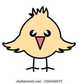 cute little chick easter character
