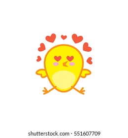 Cute little chicken sticker set